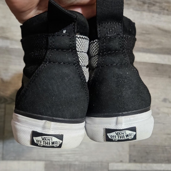 💚Vans Sk8 Hi Plaid Black Men 7 Women 8.5 Unisex Sneakers - Picture 7 of 10